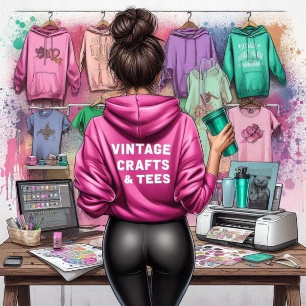 Vintage crafts and tees