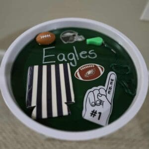 Beautiful Handmade Resin Eagles Round Side Table