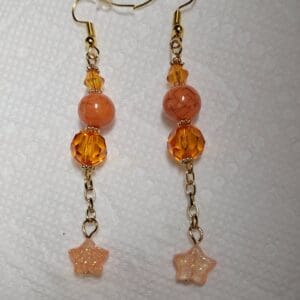 Handmade Orange Celestial Jewelry