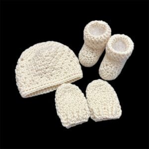 Adorable Crochet 3 Piece Baby Set