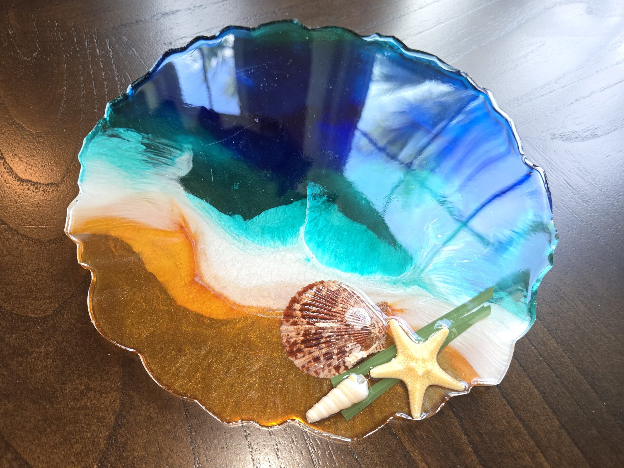 Amazing resin ocean tray Amazing resin ocean tray