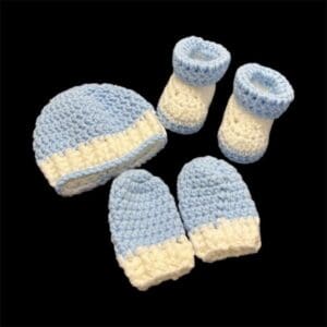 Crochet 3 Piece Baby Set