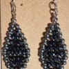Gray and Dark Purple Earrings