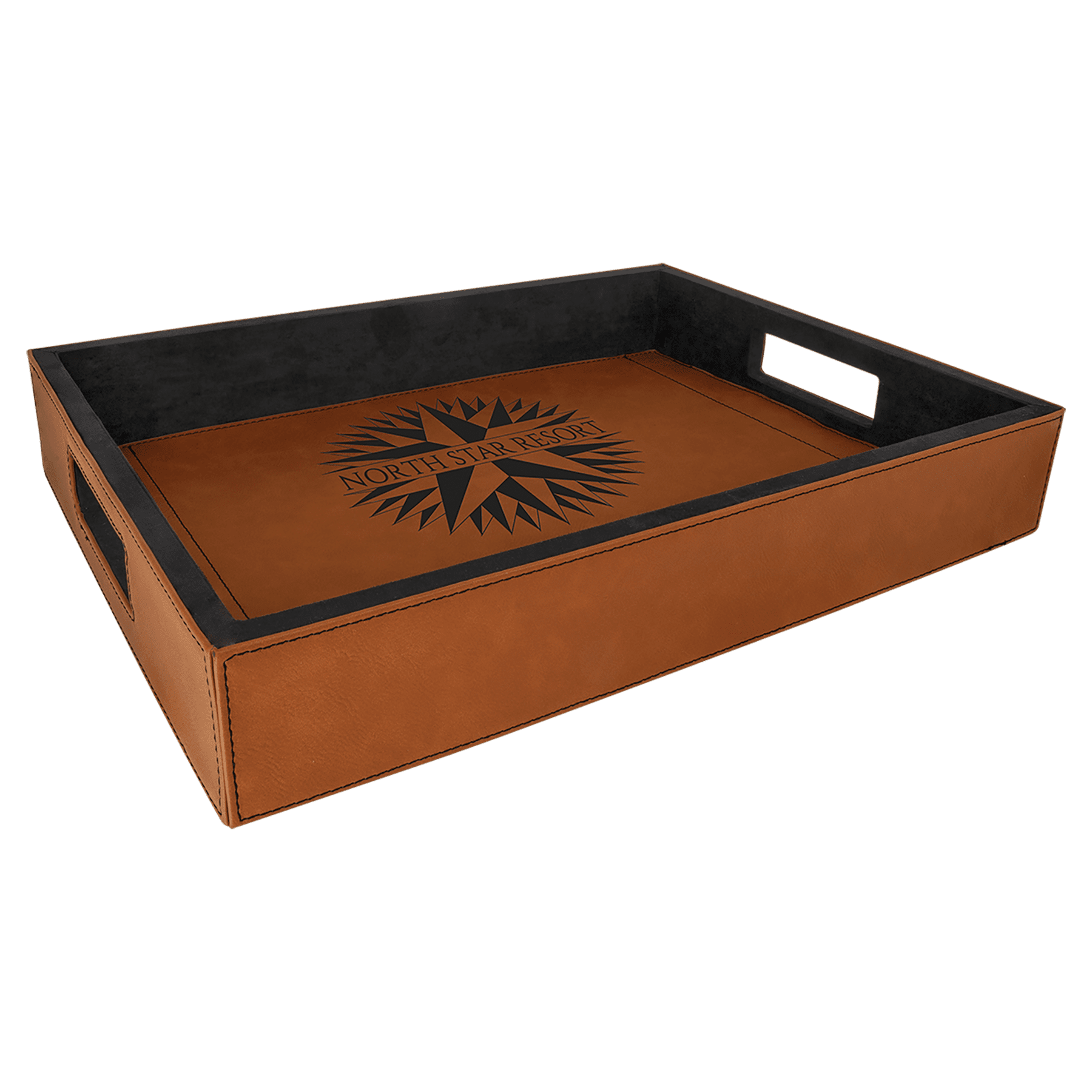 Leatherette serving trays Leatherette serving trays