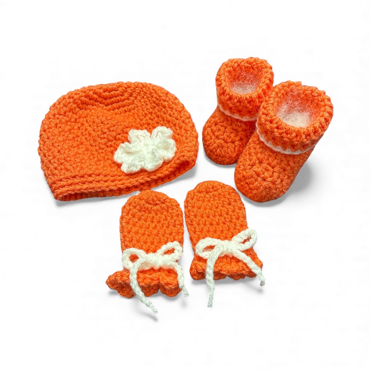 Adorable crochet 3 piece baby set size 0-6 months Adorable crochet 3 piece