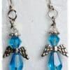 December Birthstone Angel Earrings - Image 3
