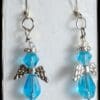 December Birthstone Angel Earrings - Image 2