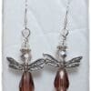 Pale Amethyst Angel Earrings - Image 3