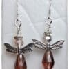 Pale Amethyst Angel Earrings - Image 2