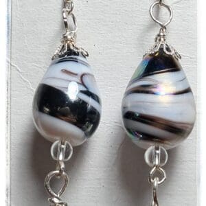Lampwork Swirl Elegance Earrings