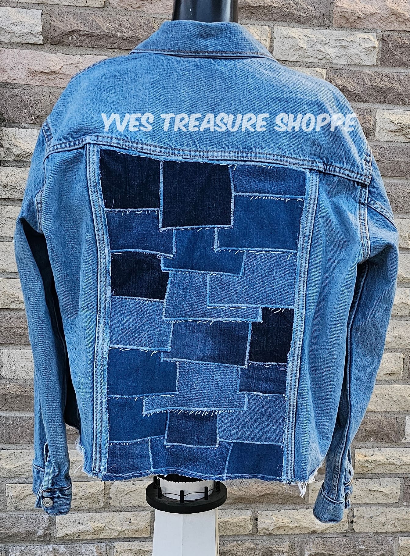 Patchwork ooak reworked jacket large Patchwork ooak reworked jacket large