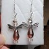 Pale Amethyst Angel Earrings
