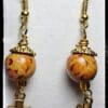 Spiritual Wood Bead Cross Earrings