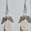 Spiritual Leaf Angel Earrings With 0.925 Silver Ear Wires - Image 2
