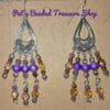 Purple Chandelier Earrings