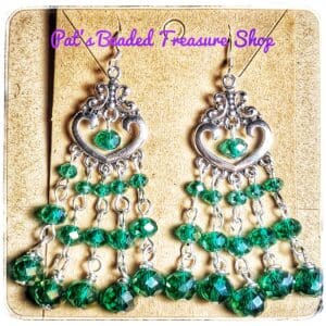 Silver heart dangles