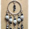 Gorgeous Long Black Crystal and White Stone Chandelier Earrings - Image 5