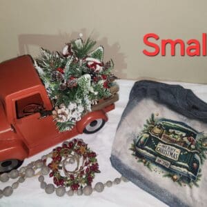 Christmas Truck on Bleached tees