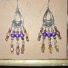 Purple Chandelier Earrings With Sterling Silver Ear Wires - Image 4