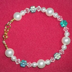 Glass pearl and czech