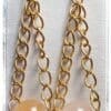 Peach Glow Dangle Earrings