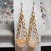 Peach Glow Dangle Earrings - Image 3