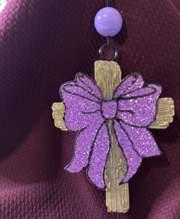 Handcrafted new car scent cross air freshener Handcrafted new car scent cross air freshener