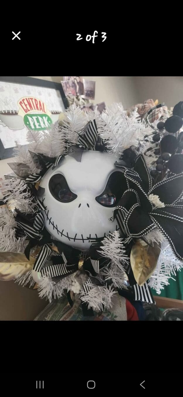 Jack skeleton wreath-nightmare before christmas Jack skeleton wreath-nightmare before christmas