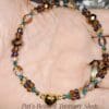 Whimsical Double-Strand Beaded Bracelet with Magnetic Gold Heart Clasp - Image 4