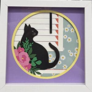 Cat in the window shadow box