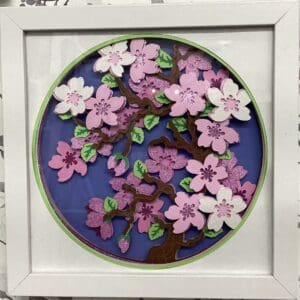 Cherry Blossom Shadow Box