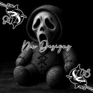 Hd image ghost face voodoo doll digital file