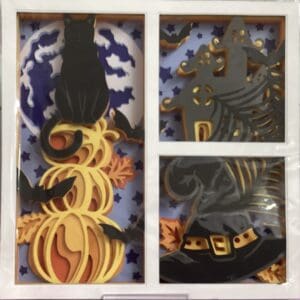 Halloween Cat Shadow Box