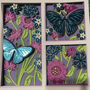 Colorful Butterfly Shadow Box