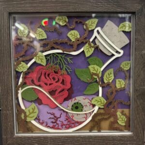 Gothic rose shadow box