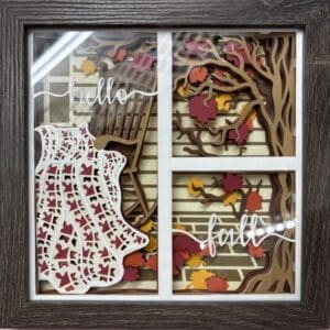 Hello Fall Shadow Box