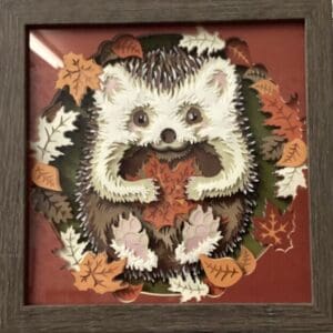 Hedgehog shadow box