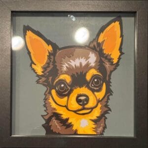 Chihuahua Shadow Box