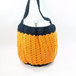 Crochet Cotton Orange All-Purpose Bag