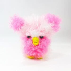 Crochet Pink Plush Fur-pet