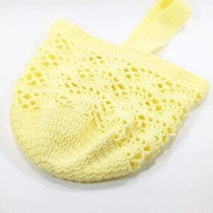 Crochet Strong Yellow Tote Bag