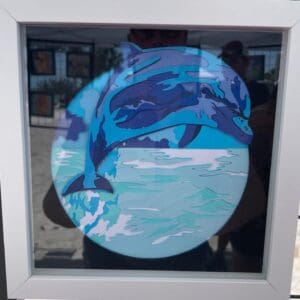 Jumping Dolphin Shadow Box