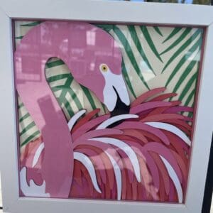 Flamingo Shadow Box
