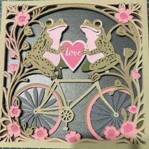 Frog Love Shadow Box