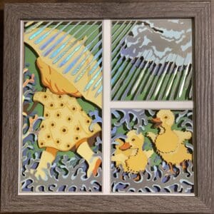 Rainy Day Duck Shadow Box