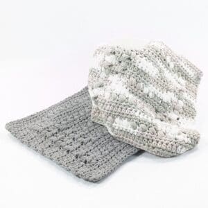 Multi-Purpose Crochet Grey Cloth Set