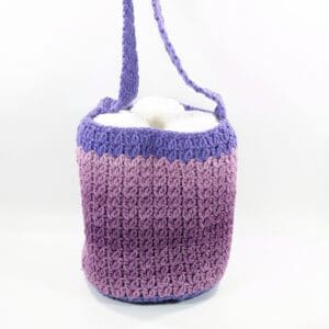 Multi Purpose Crochet Purple Tote