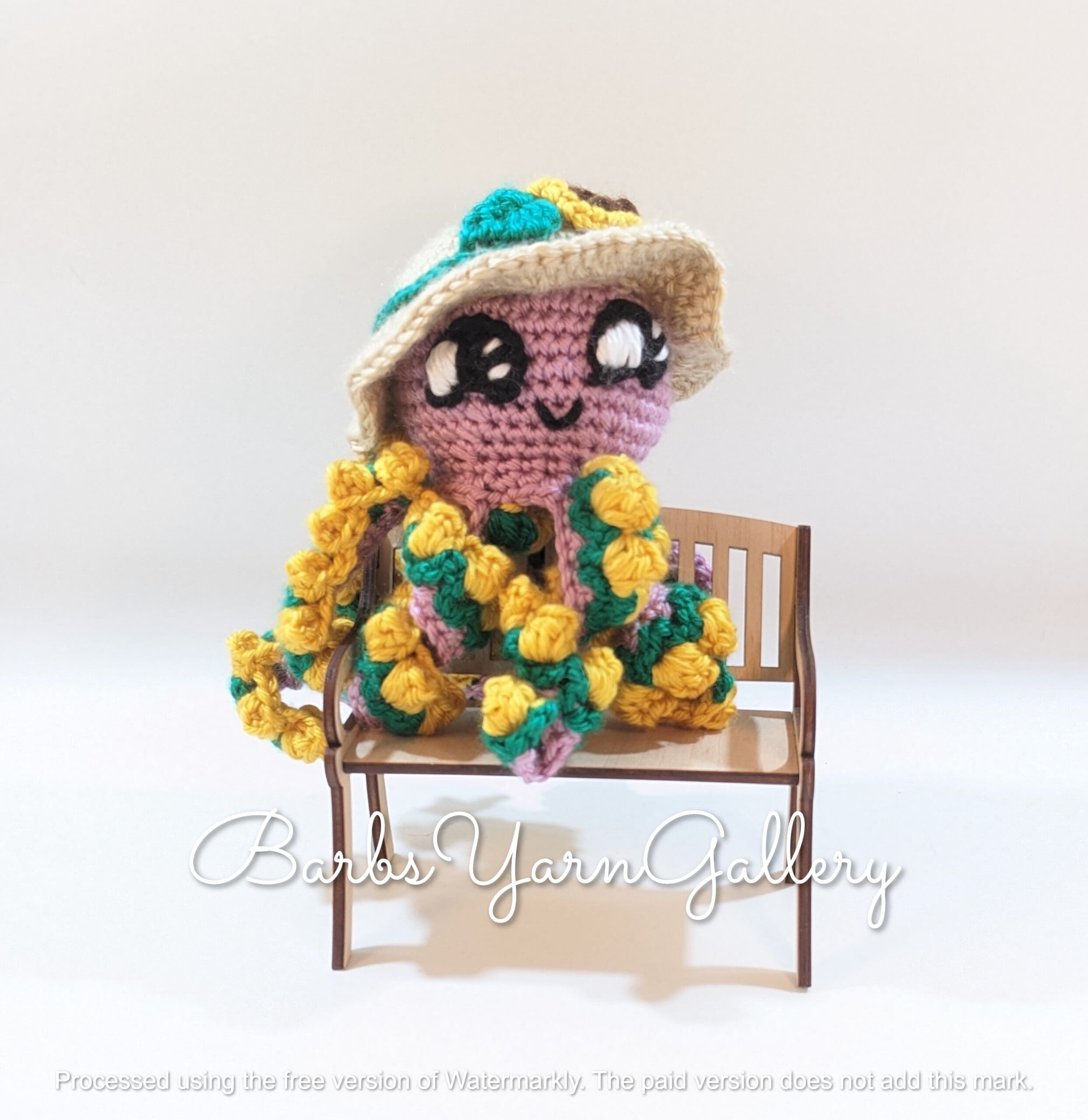 Crochet sunflower octopus plush toy Crochet sunflower octopus plush toy