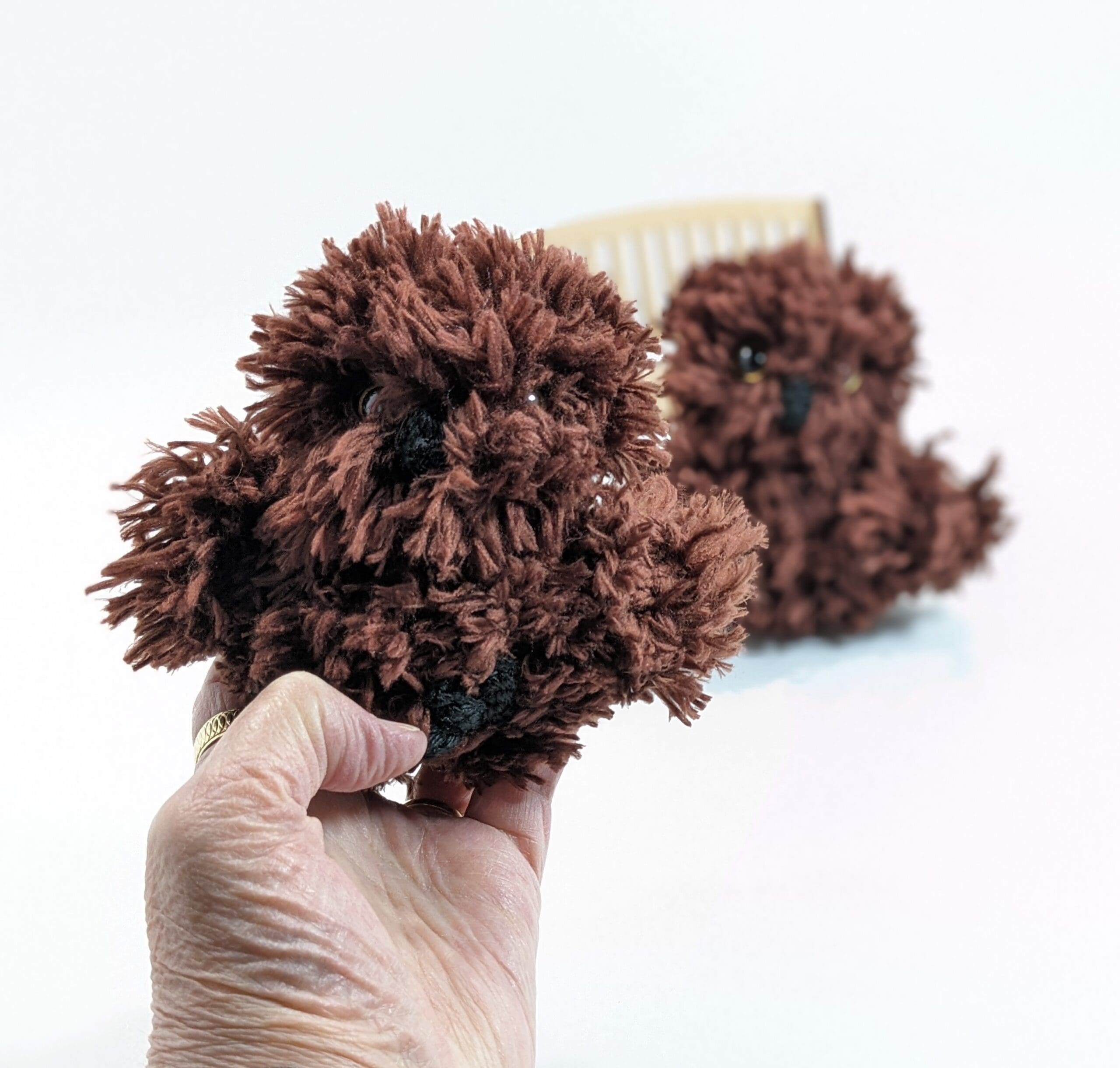 Crochet plush fluffy owl toy Crochet plush fluffy owl toy