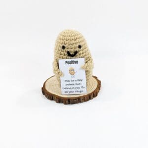 Positive Potato Crochet Decor Gift